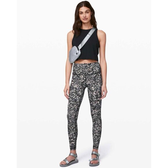 Lululemon Wunder Under Full Length Leggings (Size 4) Floral Full On Luxtreme 28” - Picture 1 of 11